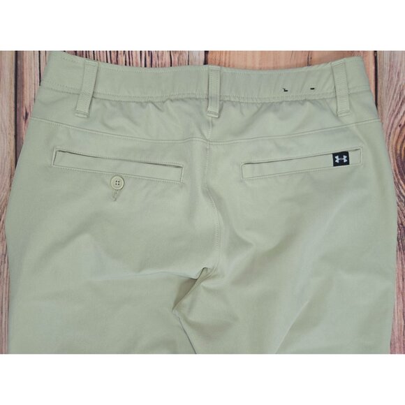 Under Armour Mens Khaki Athletic Golf Pants 30x32 Stretch Fit - Picture 5 of 9